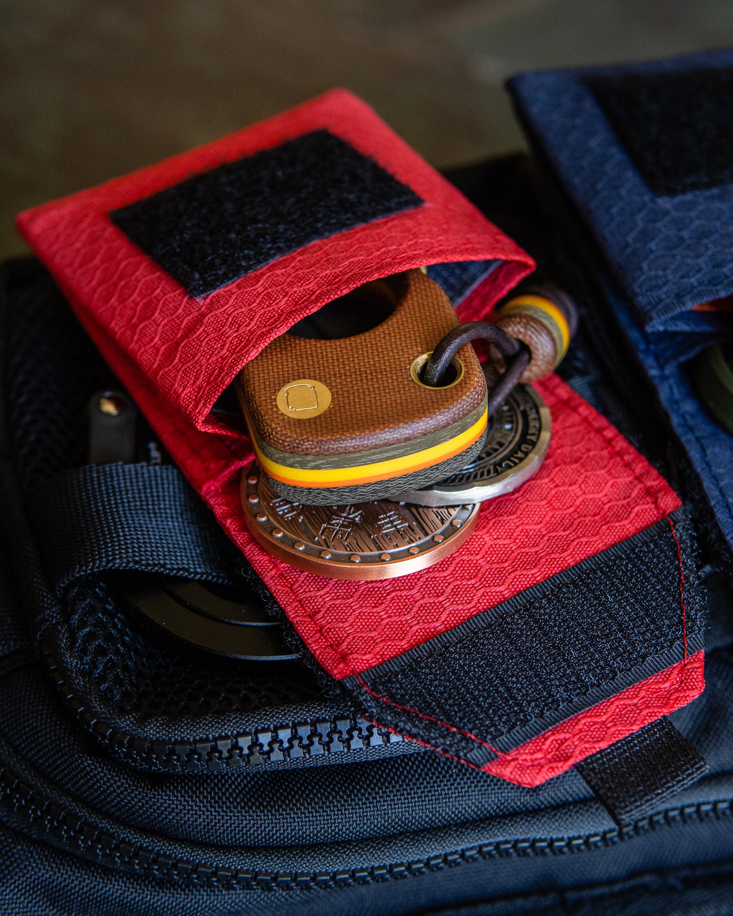 UYH.EDC - Red "33" Pouch w/Velcro