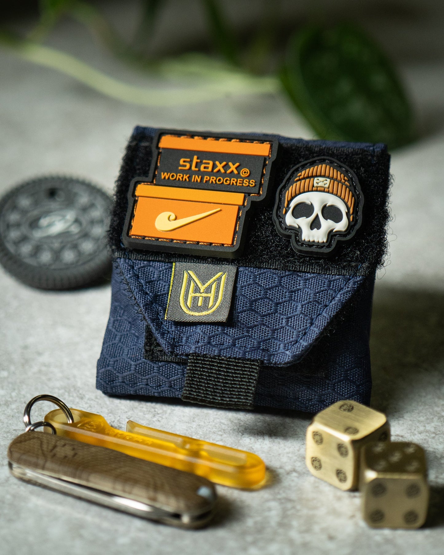 UYH.EDC - Brown "33" Pouch w/Velcro