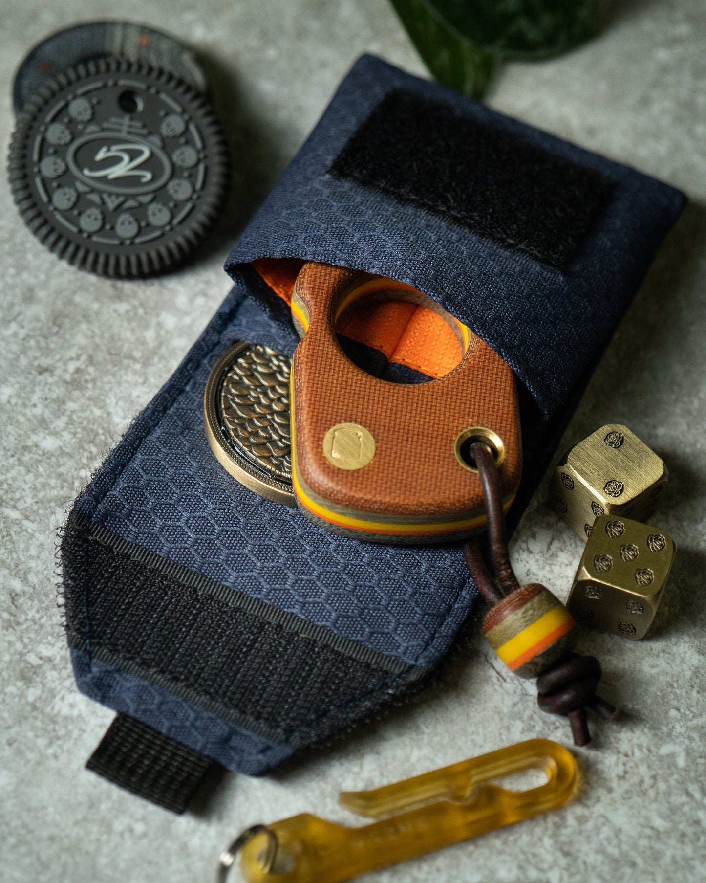 UYH.EDC - Brown "33" Pouch w/Velcro