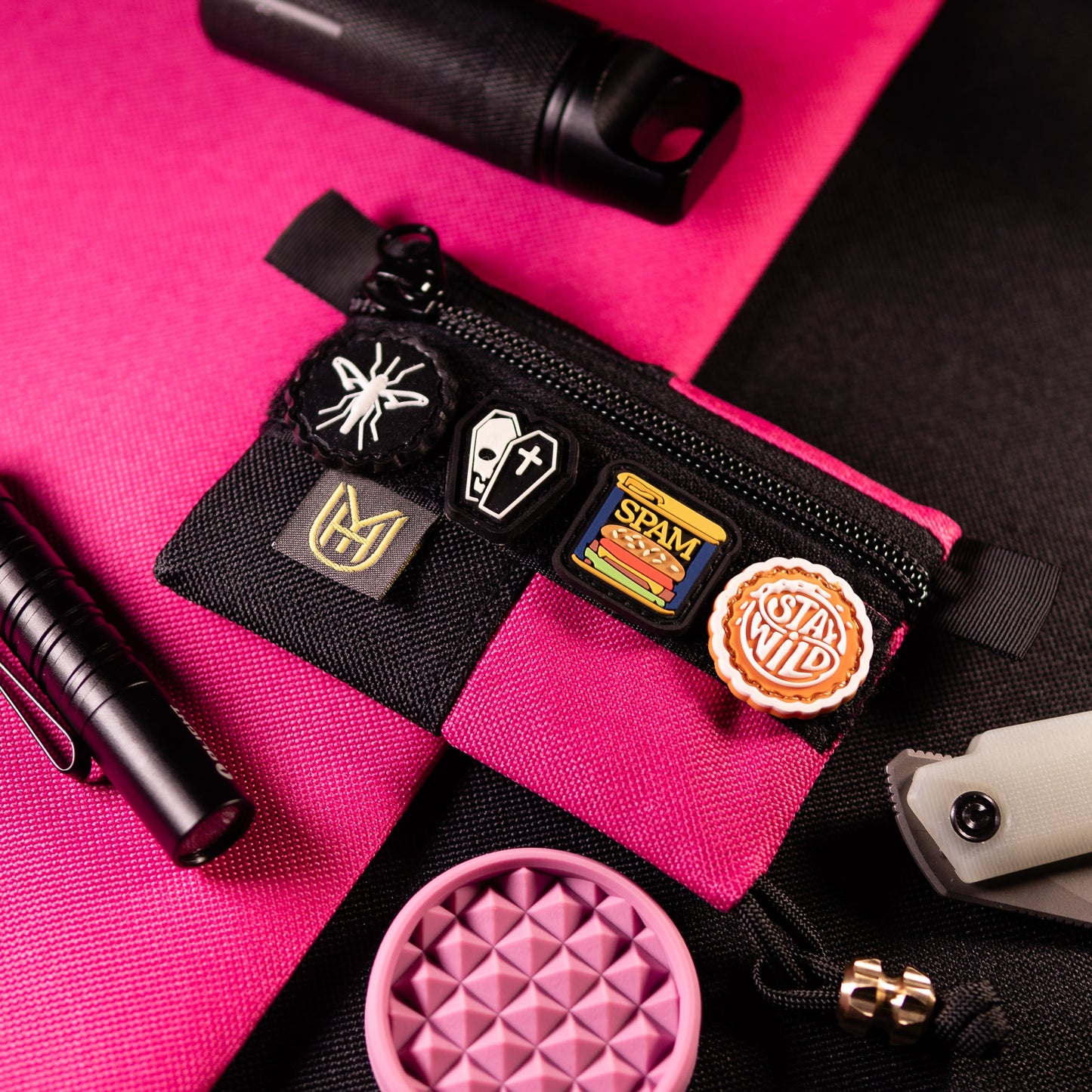 UYH.EDC - Red Slim Wallet w/Velcro
