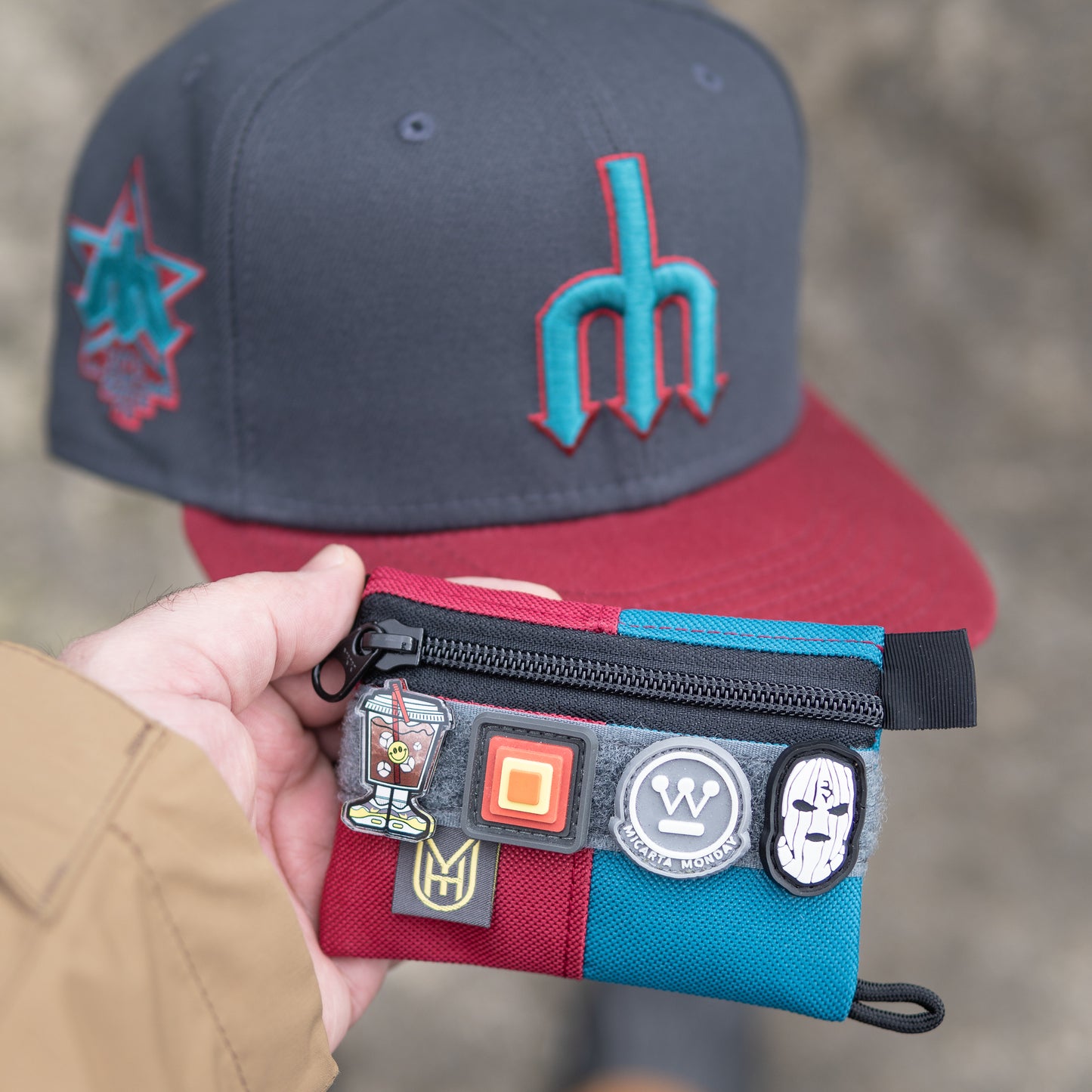 UYH.EDC - Teal Slim Wallet w/Velcro