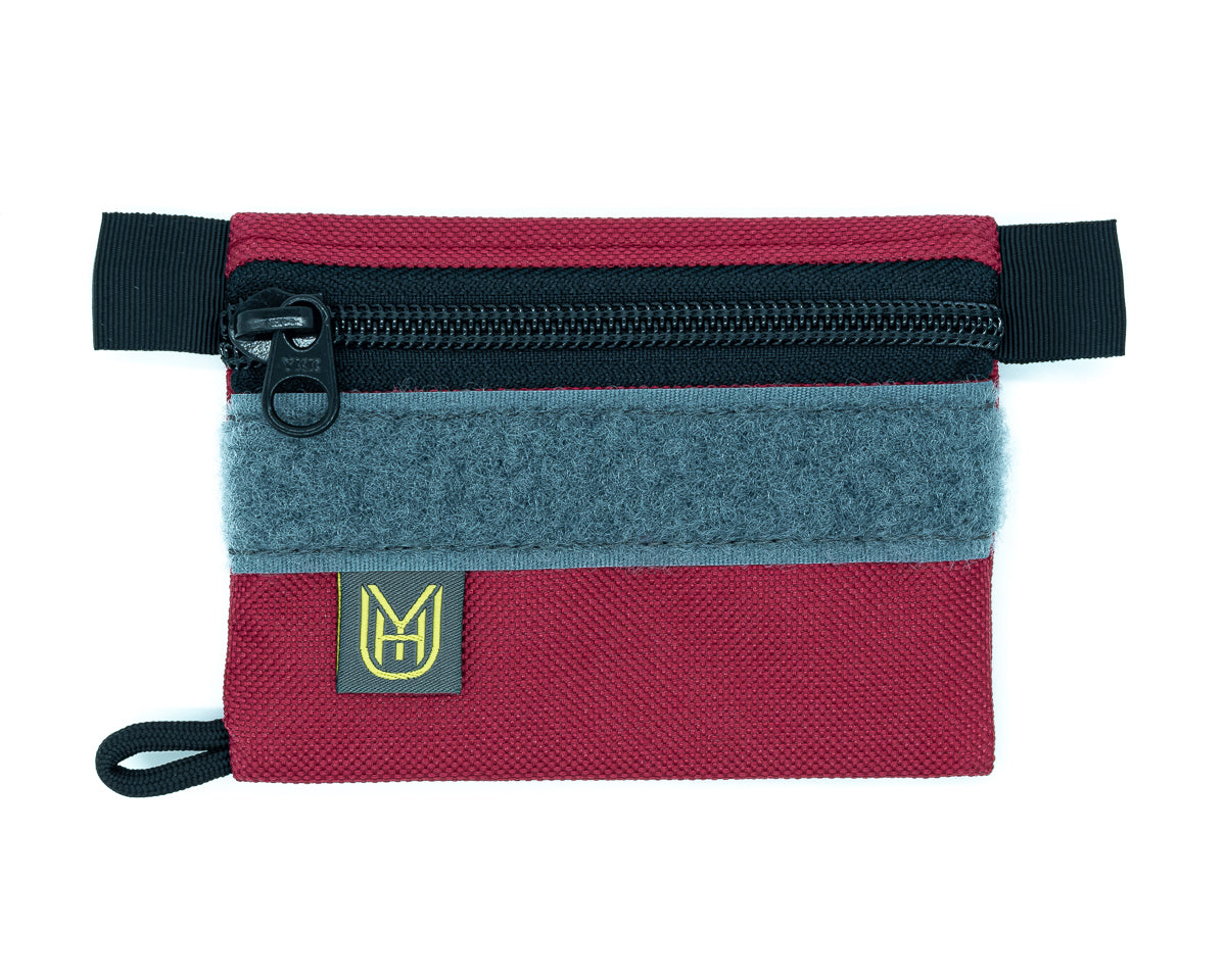 UYH - Burgundy Slim Wallet w/Velcro