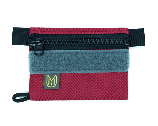 UYH - Burgundy Slim Wallet w/Velcro