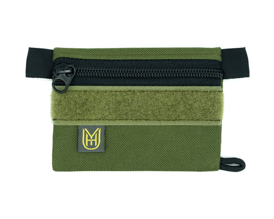 UYH - Army Green Slim Wallet w/Velcro