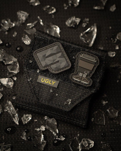 UYH - Black Grid "33" Pouch