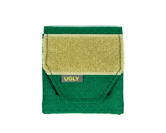 UYH.EDC - Green "33" Pouch w/Tan Velcro