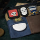 UYH.EDC - Navy & Brown "64" AirTag Pouch w/Velcro