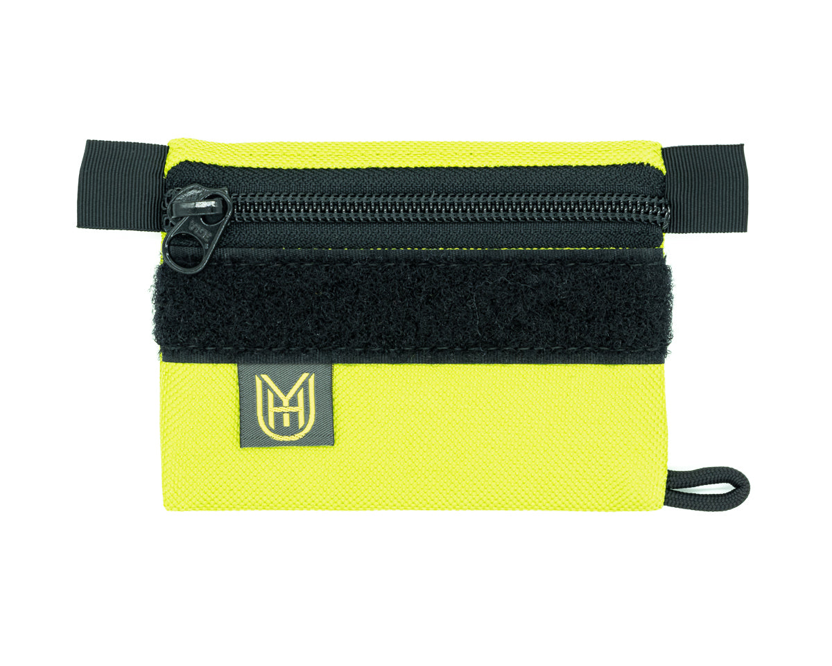 UYH.EDC - Neon Green Slim Wallet w/Velcro