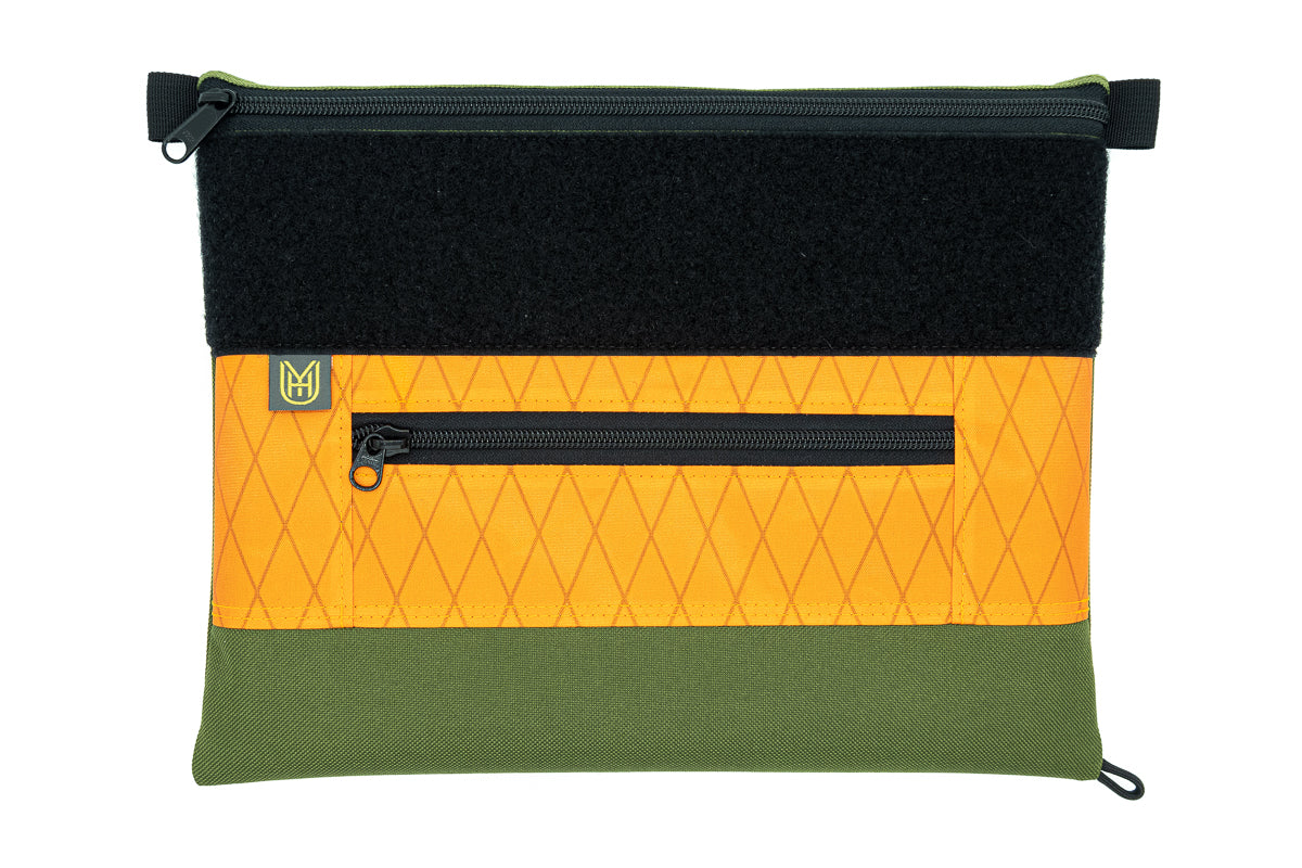 UYH.EDC - Army Green & Orange X-Pac 12.9" iPad Pro Sleeve