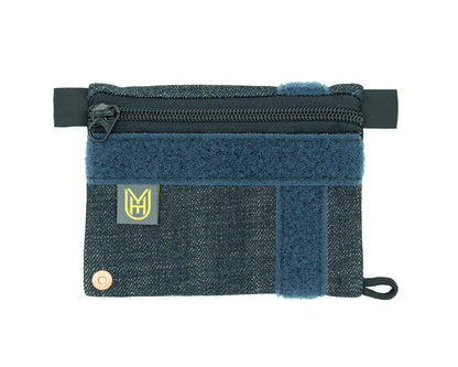 UYH - Indigo Blue Denim "64" Pouch w/Velcro