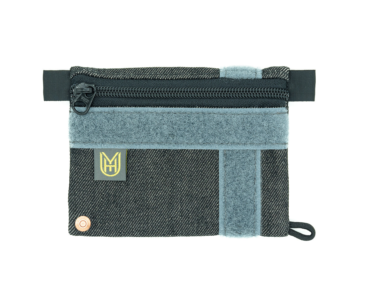 UYH.EDC - Black Denim "64" Pouch w/Velcro